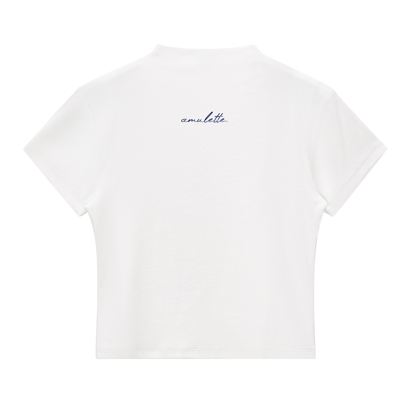 Amulette. Evil Eye Mock Neck Baby Tee